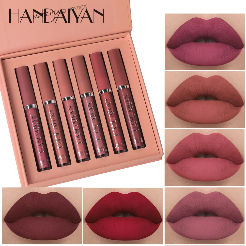 Batom Matte Glamour - kit com 6 unidades